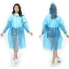 disposable raincoat with hood and attachable round case