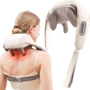 neck & shoulder massagers with heat, electric rechargeable