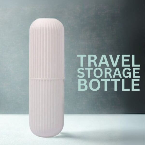 capsule shape multipurpose travel storage bottle