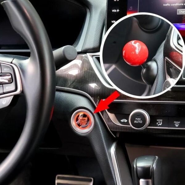 ball design car push start button rocker / cover