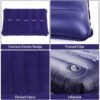 velvet air inflatable travel pillow (blue)
