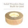 3d crystal ball night light with wooden base,(flower)