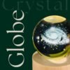 3d crystal ball night light with wooden base,(flower)