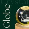 3d crystal ball night light with wooden base,(flower)