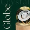 3d crystal ball night light with wooden base,(flower)