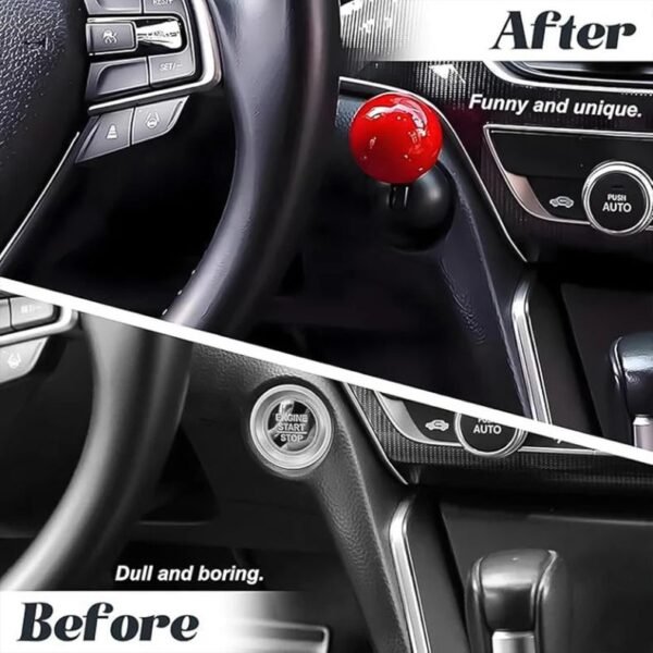 ball design car push start button rocker / cover