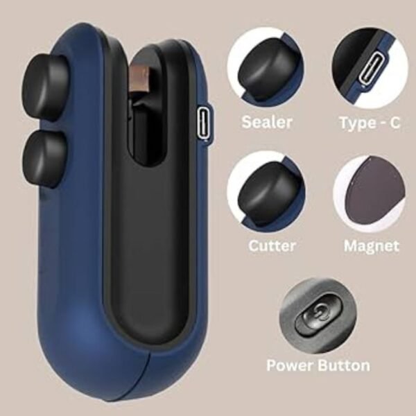 2 in 1 mini bag sealer & cutter machine