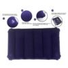 velvet air inflatable travel pillow (blue)