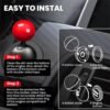 ball design car push start button rocker / cover