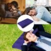 velvet air inflatable travel pillow (blue)