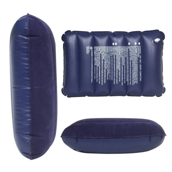 velvet air inflatable travel pillow (blue)