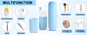 capsule shape multipurpose travel storage bottle