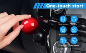 ball design car push start button rocker / cover
